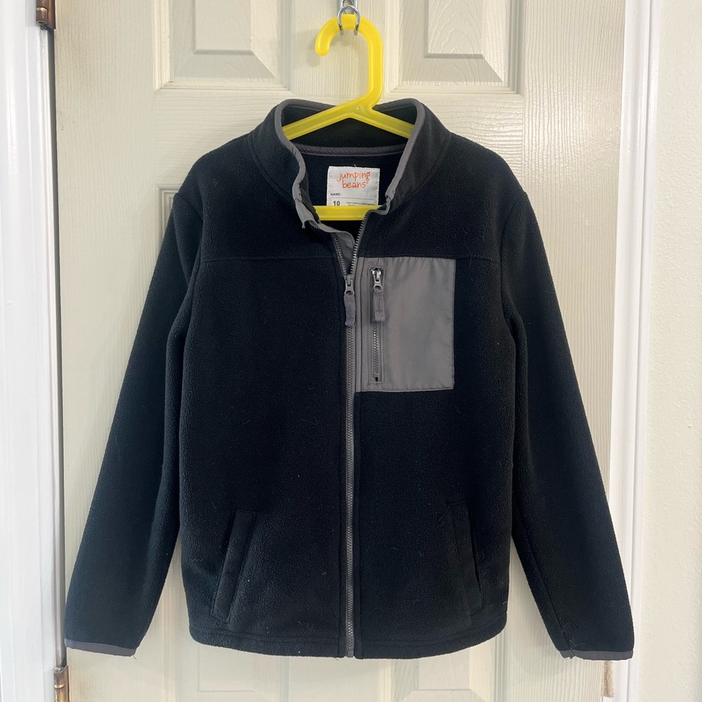 Jumping Beans Kids (boys) microfleece coat. Size 10.